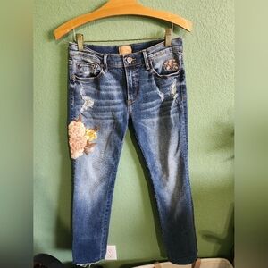 Driftwood Audrey Embroidered Womens Jeans Size 28